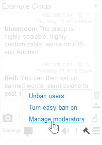 Twitter Chatango Chatango - Help - group chat owner